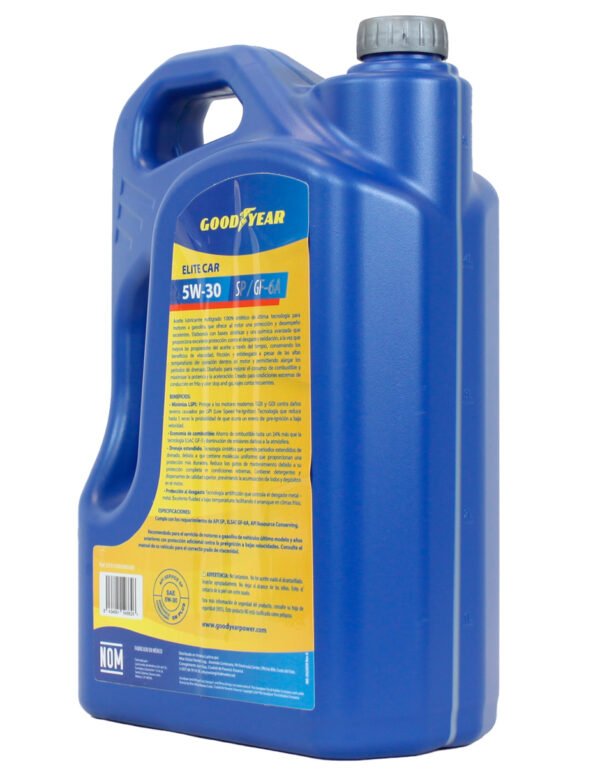 Caja de 4 piezas de Aceite mineral para motor a gasolina  Goodyear Elite Car Expert 5W-30API SP, 5 Litros