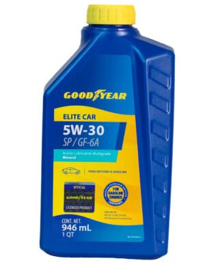 Aceite mineral Goodyear Elite Car Expert 5W-30 para motor a gasolina API SP , 950 ml