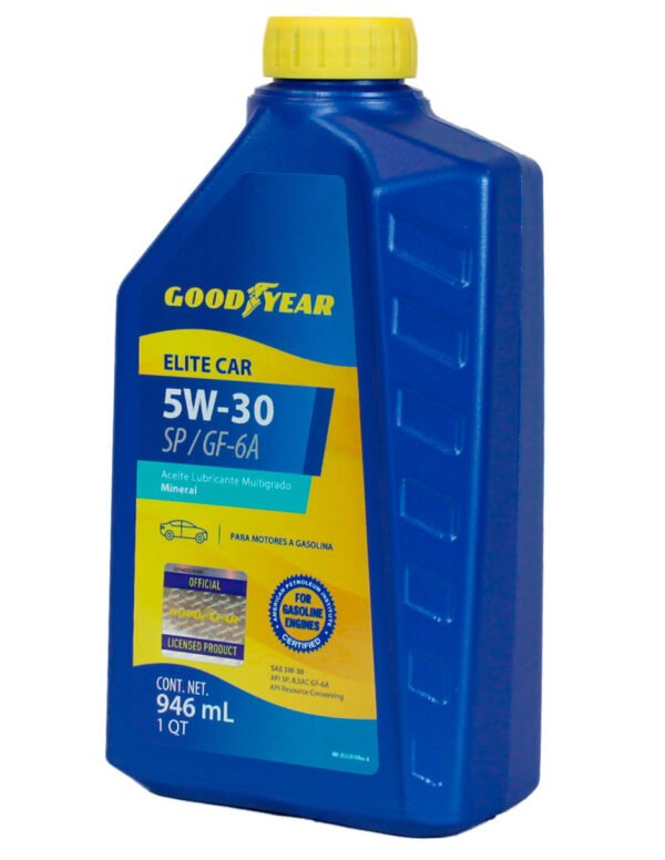 GY5115W30830950_1P Aceite mineral Goodyear Elite Car Expert 5W-30 para motor a gasolina API SP , 950 ml