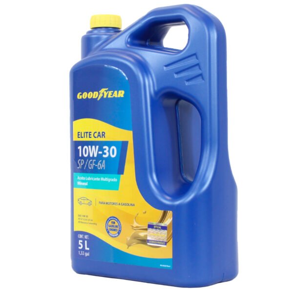 Aceite mineral para motor a gasolina Goodyear Elite Car Expert 10W-30  API SP, 5 Litros