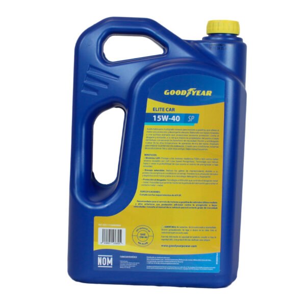 Aceite Mineral para motor a gasolina  Goodyear Elite Car Expert 15W-40 API SP, 5 litros